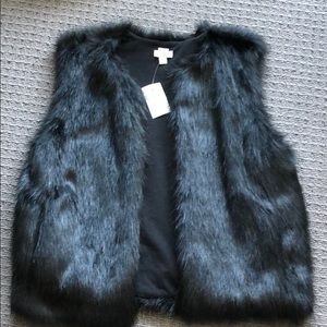 Faux fur vest